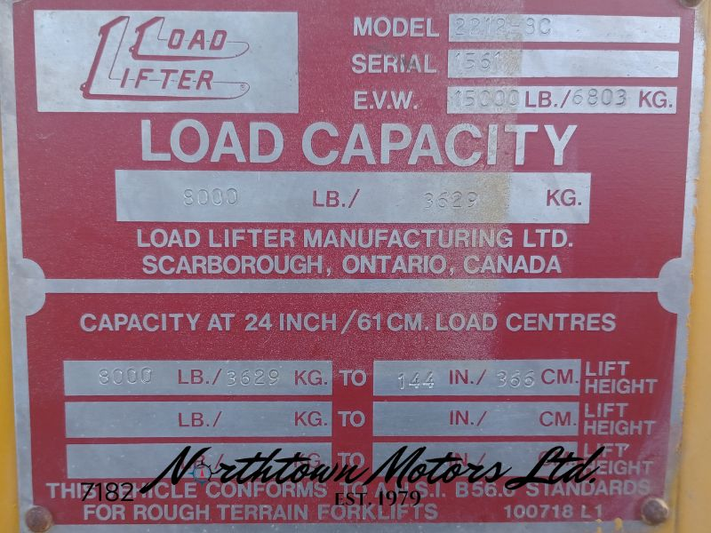 
								1995 Load Lifter 2212-8C Forklift full									